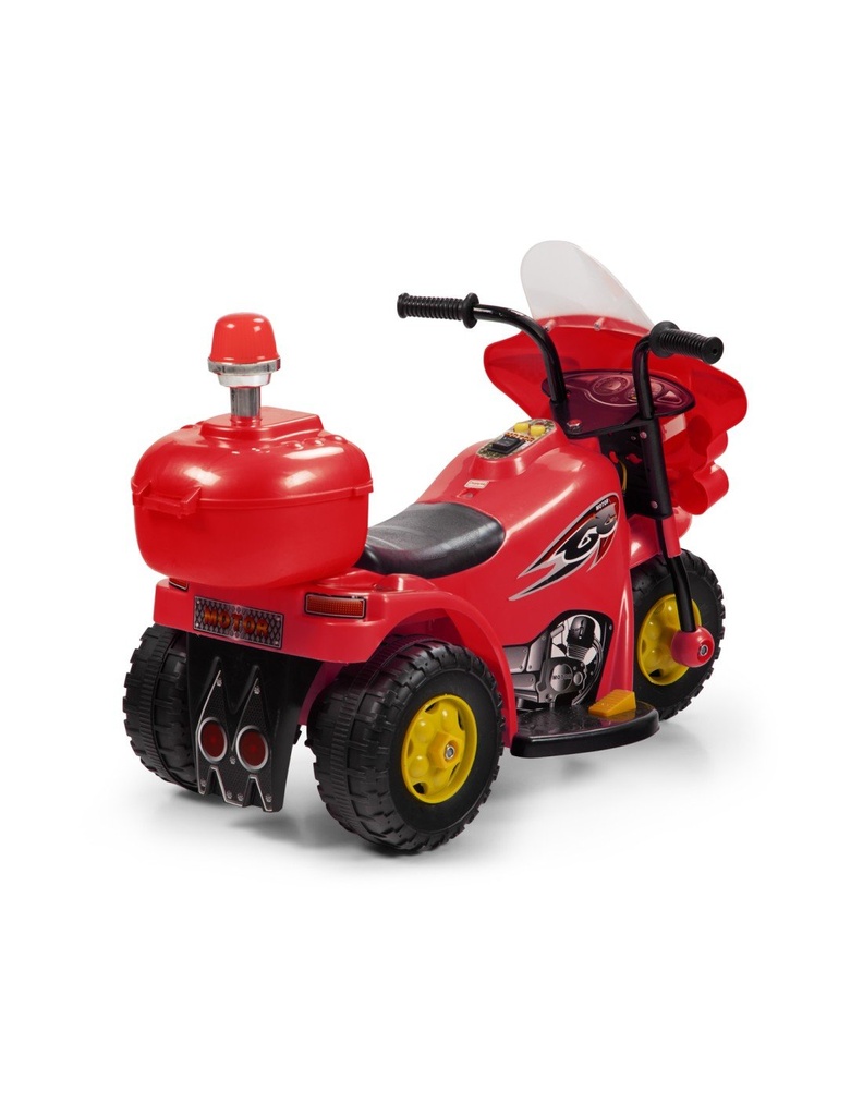 Mini-Moto Eléctrica de 3 ruedas para Niño Montable de 2 a 5 años Color Rojo-JU-41417