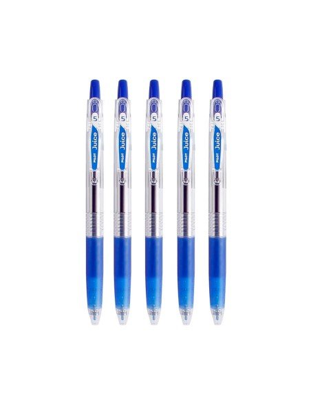 Bolígrafo Retráctil de Gel Pilot Juice Color de Azul de 0.5mm Secado Rápido Caja 5 Piezas-PL-42132