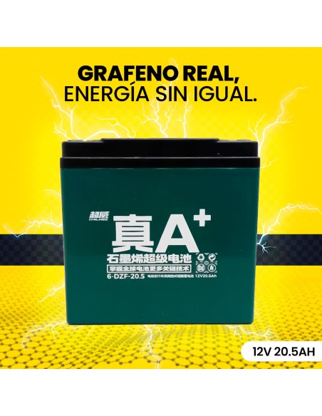 4 Baterías de Grafeno  A+ 12V 20.5Ah Tamaño 7.5 x 18 x 16.4 cm-BE-44418