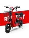 Bicimoto Eléctrica de 350 Watts Color Roja Hasta 40 km/h 4 Baterías de 12V-BE-39757