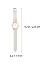 Reloj Beige para Dama de Cuarzo y Cuero Sintético Medidas de 20 cm x 3 cm-RJ-43725