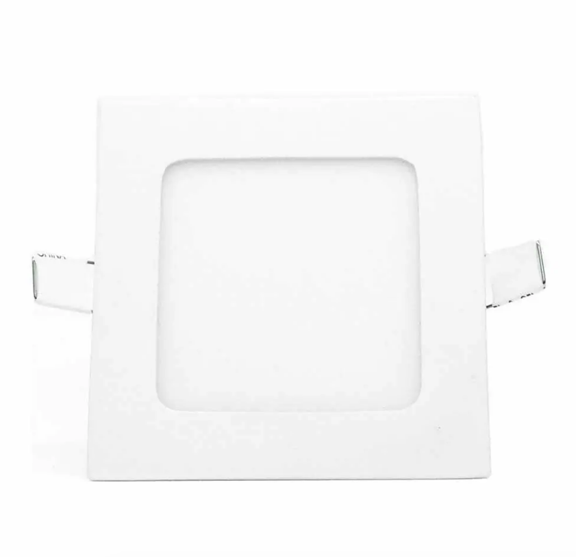 Panel led 6w cuadrado para empotrar de luz cálida JWJ 30 Watts 127w-60hz