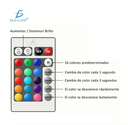 Foco led rgb con control remoto 5w Elegate