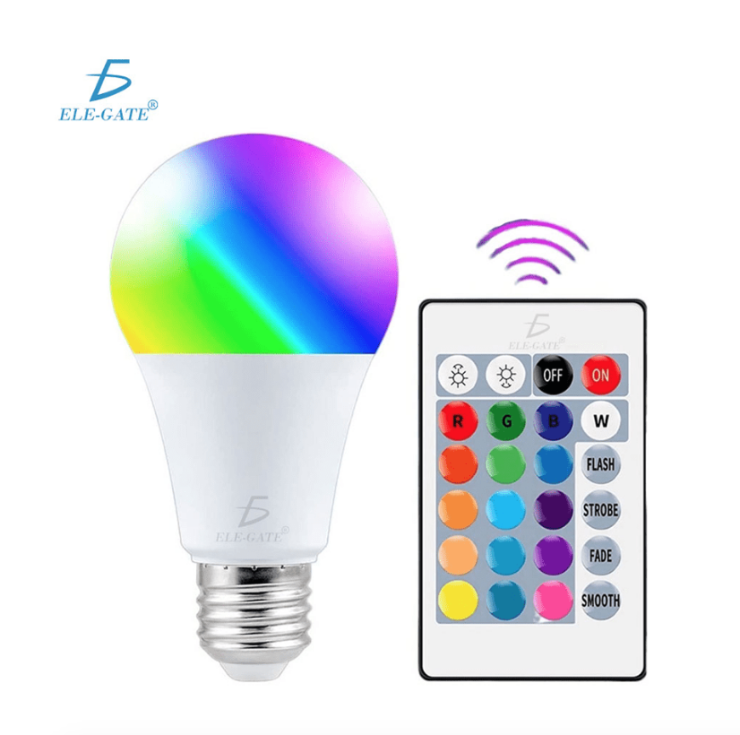 Foco led rgb con control remoto 5w Elegate