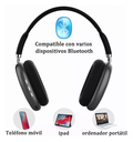 Audifono modelo P9 Inalambrico Bluetooth Diadema Cancelacion Ruido 1083 db puerto micro SD