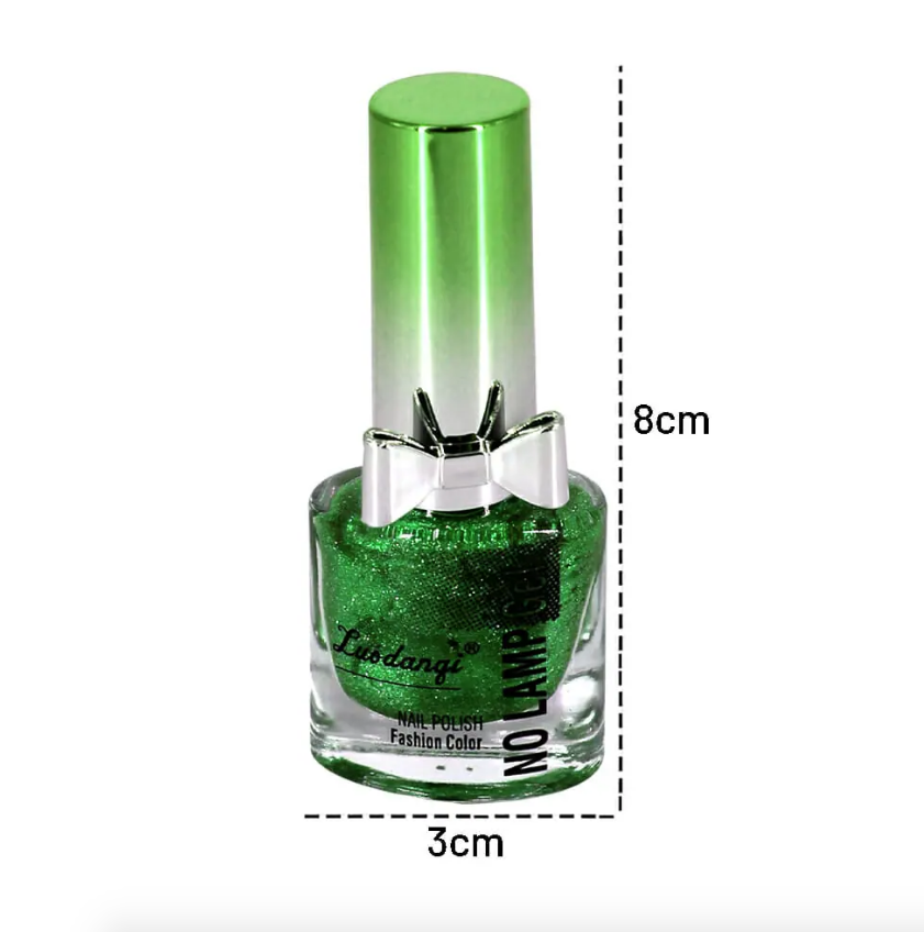 1pza Esmalte con glitter, variedad de colores / luodanqi 