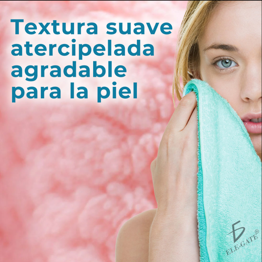 Toallas Suaves de Algodón – Absorbentes y Sin Pelusas Juego de Baño 2 en 1 – Innovación y Comodidad en Tu Baño