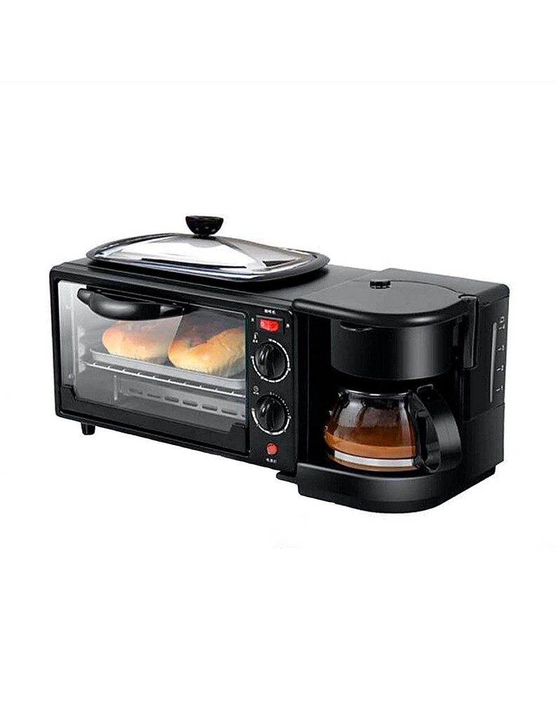 Horno Tostador 3 en 1 de 9 L Sarten Freidor Cafetera de 500 ml-HG-41294