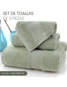 Juego de 3 toallas para baño Toalla grande: 70X140 Toalla Mediana: 35X75 Toalla chica: 35X35 Varios Colores-HG-42857-39765