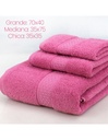 Juego de 3 toallas para baño Toalla grande: 70X140 Toalla Mediana: 35X75 Toalla chica: 35X35 Varios Colores-HG-42857-39765