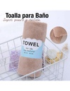 Toalla de Baño para Limpieza Facial de Fibra Medidas 35cm. x 75 cm Varios Colores-HG-42106