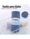 Toalla de Baño para Limpieza Facial de Fibra Medidas 35cm. x 75 cm Varios Colores-HG-42106