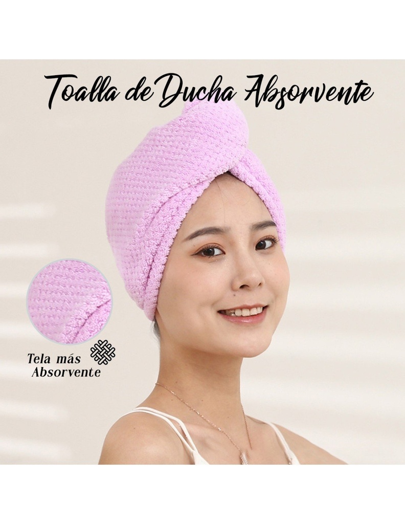 Toalla de Baño para Secar el Cabello de algodón 41x65cm Varios Colores-HG-41674