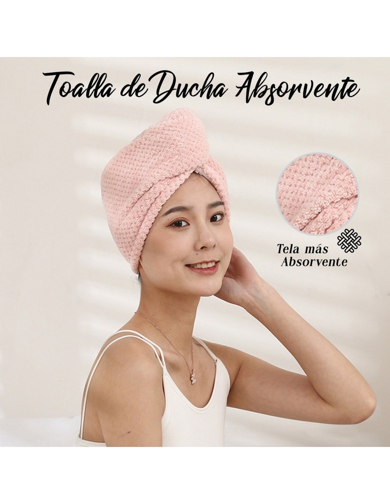 Toalla de Baño para Secar el Cabello de algodón 41x65cm Varios Colores-HG-41674