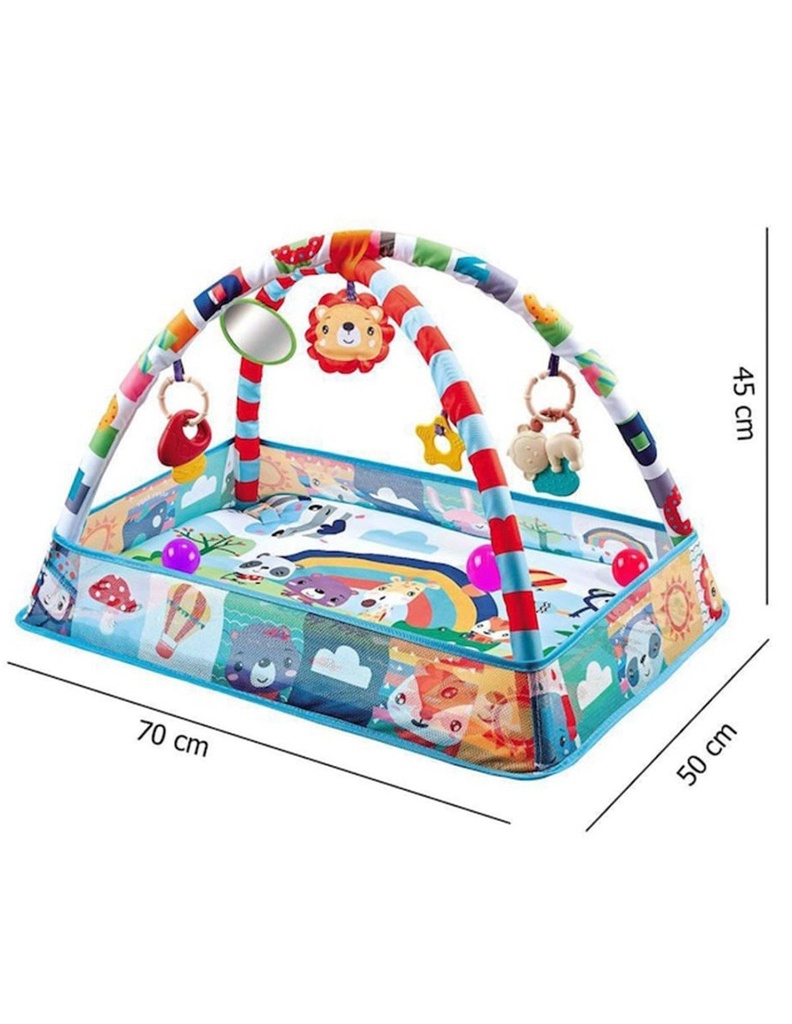 Gimnasio para bebe + Piscina De Pelotas para Bebes-JU-42460