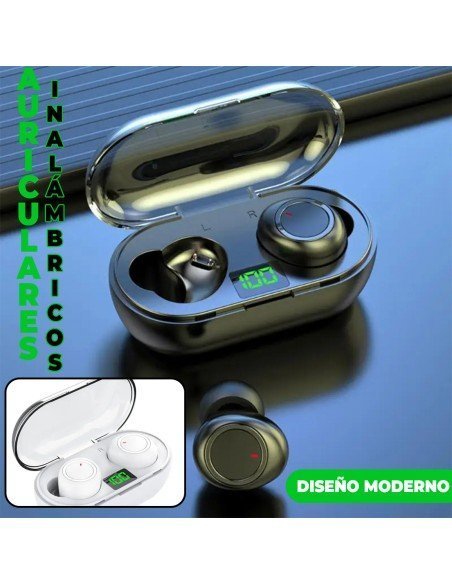 Audífonos Inalámbrico Bluetooth Negros-AU-41467