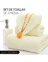 Juego de 3 toallas para baño  Perla Toalla grande: 70X140 Toalla Mediana: 35X75 Toalla chica: 35X35 Varios Colores-HG-42857-39765