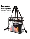 Bolsa de Compras Transparente Impermeable para Almacenamiento-BL-42441