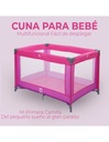 Cuna Para Bebé Color ROSA de 0 a 36 meses 100 cm x 70 cm x 65 cm, Peso: 7.0 kg-BB-41441