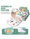 Alfombra de Gateo para Bebe con Piano para los pies Color Verde-BB-41421