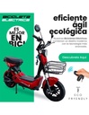 Bicicleta Eléctrica de 350 Watts Color Rojo Hasta 40 km/h 4 Baterías de 12V-BE-41231