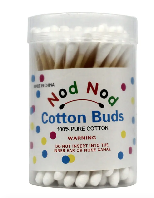 Bote de cotonetes 72 pzas / nod nod cotton buds	