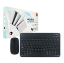 Kit de mini teclado bluetooth recargable y mouse óptico inalámbrico, variedad de colores