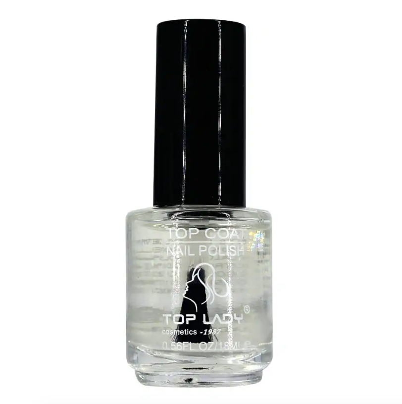 1pza Esmalte transparente top lady para uñas 18ml / top coat nail polish