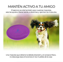 1pza Frisbee / disco de silicón para entrenamiento de mascotas, variedad de colores