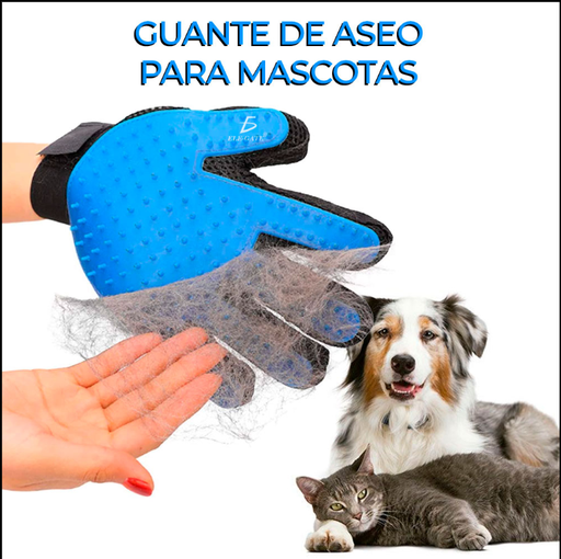 [MAS-EG/SS6023] Guante Quita Pelos Cepilla Desenreda Para Perros Y Gatos