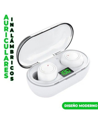 [AU-44355] Audífonos Inalámbricos Bluetooth Blancos