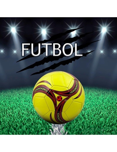 [DP-42078] Balón de Futbol tamaño 5 Color Amarillo y Rojo-DP-42078