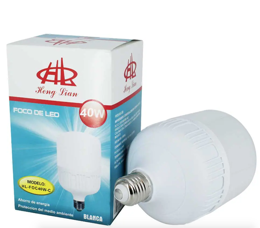 [ILU-JO5013] Foco led ahorrador de luz blanca 40w Heng lian