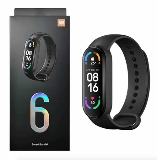 [TEC-JO4030] Reloj inteligente smart band con extensión de plástico + cargador de imán, variedad de colores m6